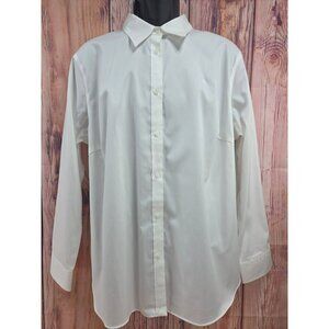 Lauren Ralph Lauren Womens Non-Iron White Shirt 2X